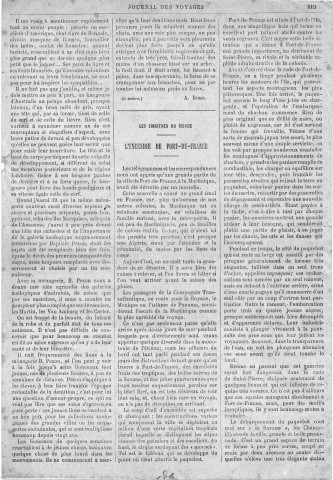 "L'incendie de Fort-de-France". Journal des voyages