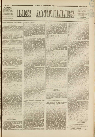 Les Antilles (1870, n° 74)