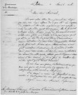 Visite du général major John Kean : lettre de Donzelot, lieutenant général gouverneur et administrateur, à Jurien, commandant de la station navale des Antilles et du golfe du Mexique