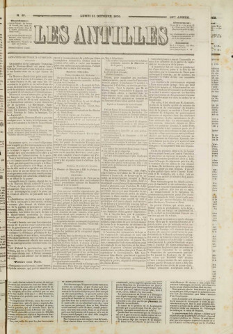 Les Antilles (1870, n° 87)