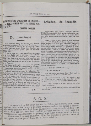 La Femme dans la cité (n° 27)