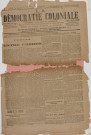 La Démocratie coloniale (n° 85-86)