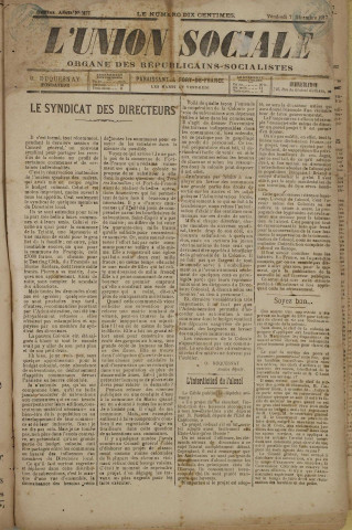 L'Union sociale (n° 477)