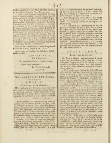 Gazette de la Martinique (1806, n° 64)