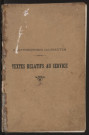 Contributions indirectes : textes officiels (décrets et arrêtés) relatifs au service (1901-1921)
