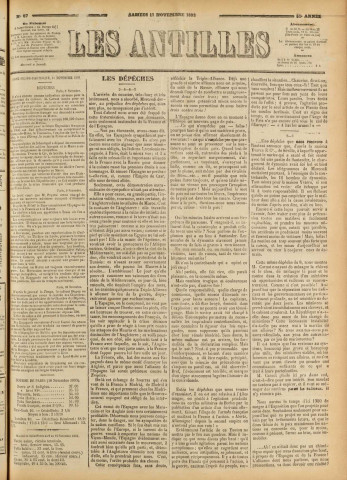 Les Antilles (1893, n° 87)