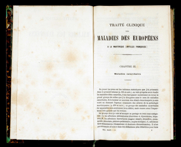 Martinique. Traité clinique des maladies des Européens aux Antilles (tome 2)