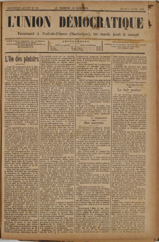 L'Union démocratique (n° 120)
