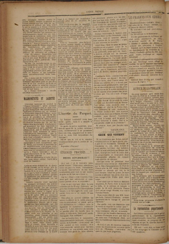 L'Union sociale (n° 787)