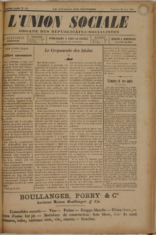L'Union sociale (n° 125)
