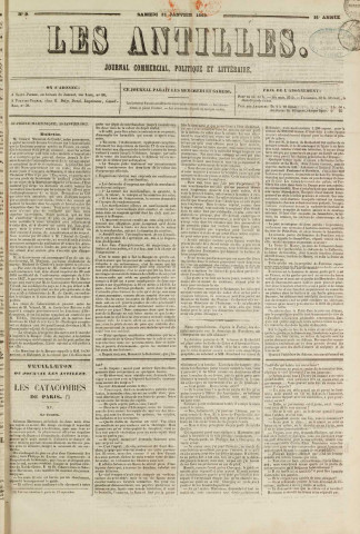 Les Antilles (1863, n° 9)