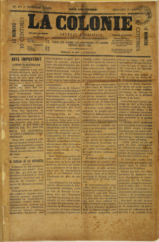 La Colonie (n° 415)