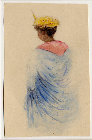 Femme, coiffée d'une tête madras