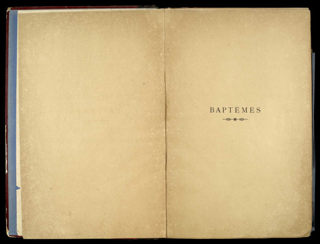 Baptêmes, mariages, sépultures
