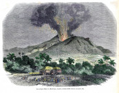 La Montagne Pelée à la Martinique. Eruption volcanique