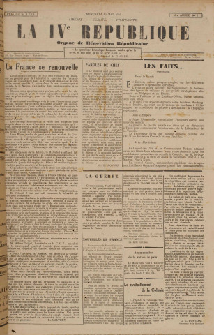 La IVème République (n° 7)