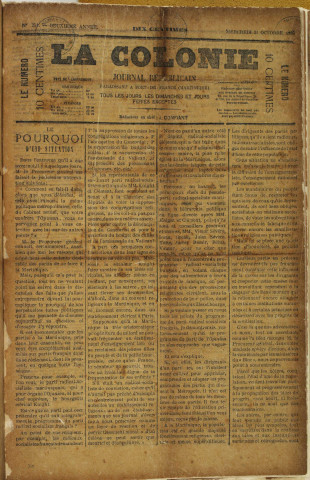 La Colonie (n° 351)