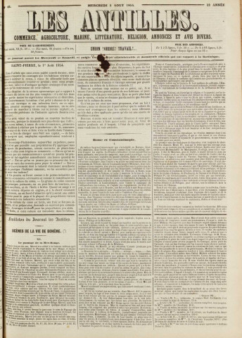 Les Antilles (1854, n° 61)