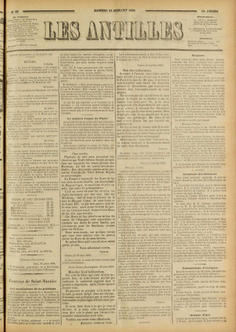 Les Antilles (1892, n° 58)