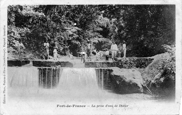 Fort-de-France. La prise d'eau de Didier