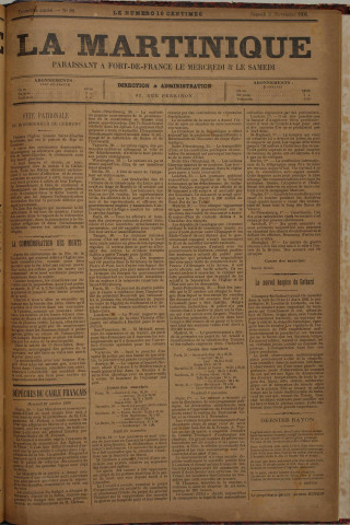 La Martinique (année III, n° 88)