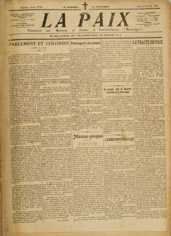 La Paix (n° 601)