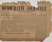 La Démocratie coloniale (n° 321)