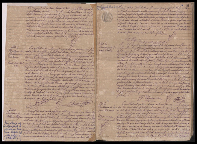 Naissances, mariages, décès, reconnaissances