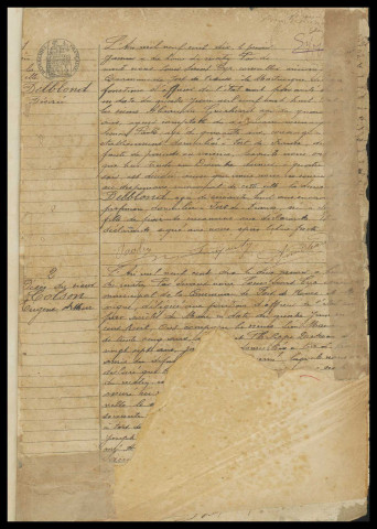 Naissances, reconnaissances, décès