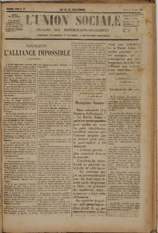 L'Union sociale (n° 37)