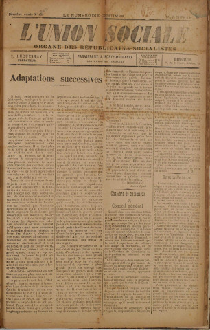 L'Union sociale (n° 500)