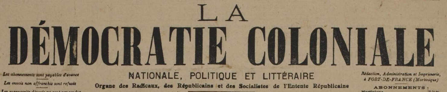 La Démocratie coloniale (n° 319)