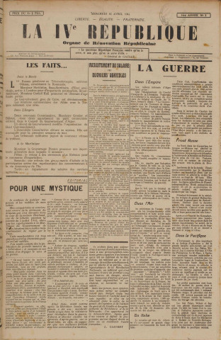 La IVème République (n° 3)