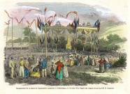 Inauguration de la statue de l'Impératrice Joséphine à la Martinique, le 29 août 1859