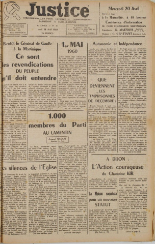 Justice (1960, n° 15)