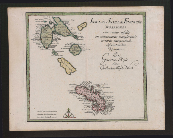 Insulae Antillae Franciae. Iles des Antilles françaises