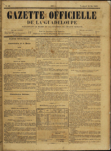 La Gazette officielle de la Guadeloupe (n° 40)