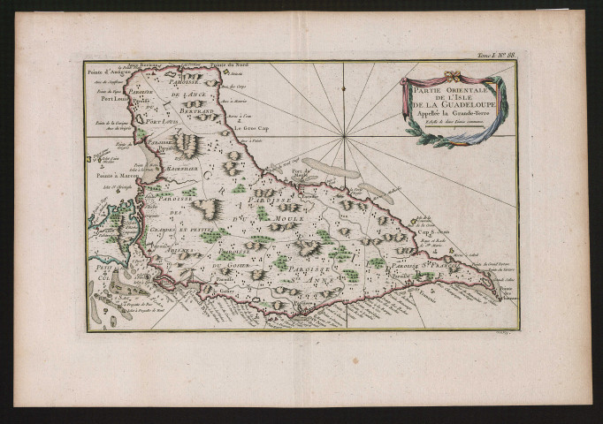 Partie orientale de l'isle de la Guadeloupe appelée la Grande-Terre