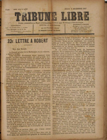 La Tribune libre (n° 47)
