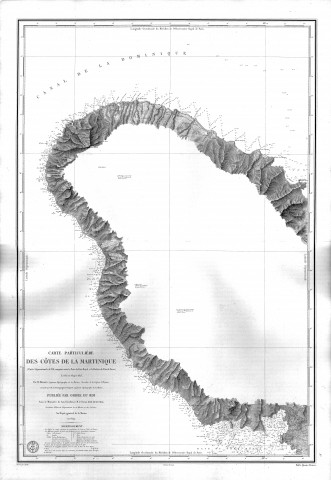 Atlas de la Martinique. Carte particulière des côtes de la Martinique