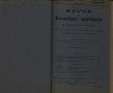 Revue de botanique appliquée et d'agriculture coloniale (n° 13)