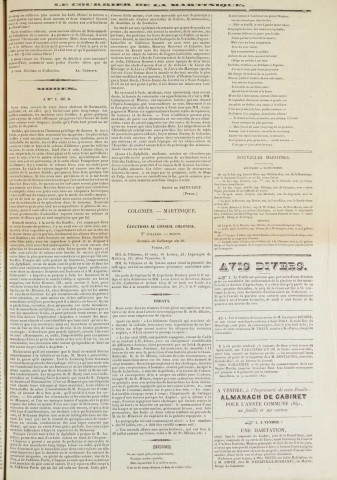 Le Courrier de la Martinique (1840, n° 99)