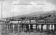 Saint-Pierre de la Martinique. Le débarcadère