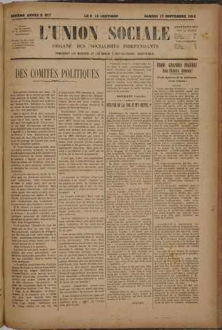 L'Union sociale (n° 817)