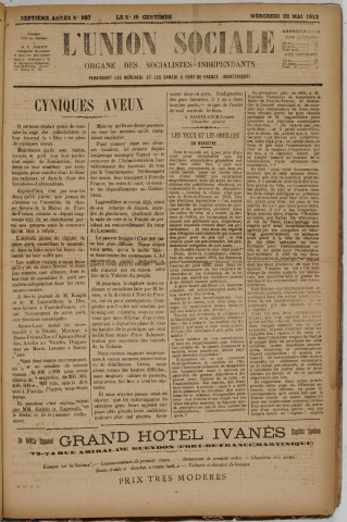 L'Union sociale (n° 987)