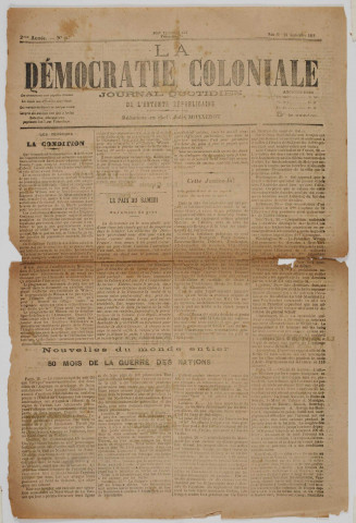 La Démocratie coloniale (n° 247)