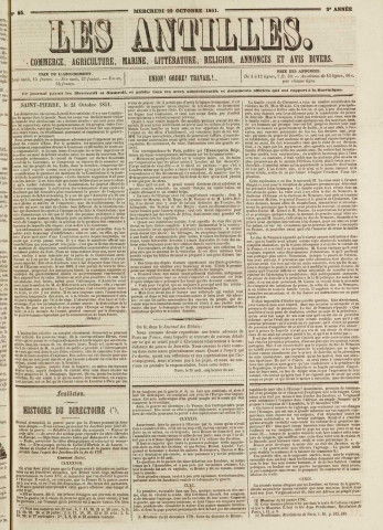 Les Antilles (1851, n° 85)