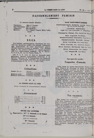 La Femme dans la cité (n° 22)