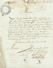 Correspondance concernant le navire Le marquis de Castries commandé par M. Maublanc