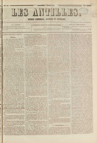Les Antilles (1866, n° 19)